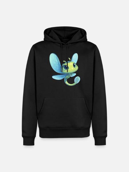Libellen Libelle - Männer Premium Bio Hoodie - Schwarz