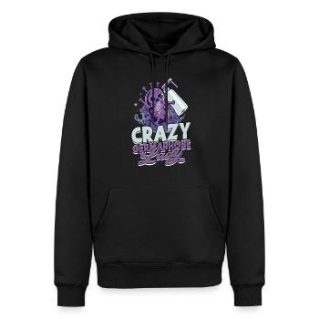Nuclear phobia Mysophobia - Men’s Premium Organic Hoodie - black - Front - Nico (187cm)