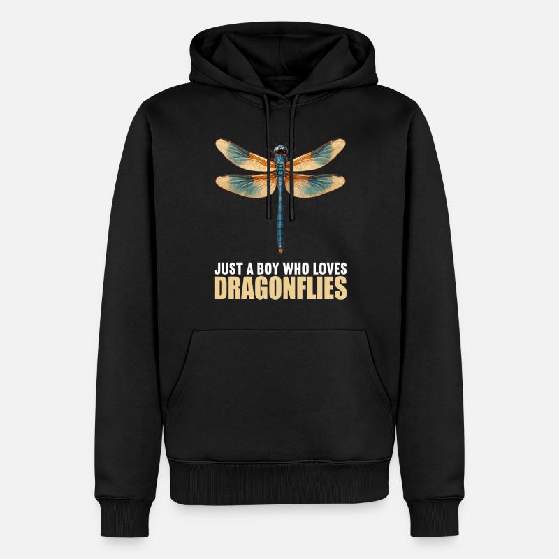 Libellules Libellule - Sweat à capuche Premium bio Homme - noir