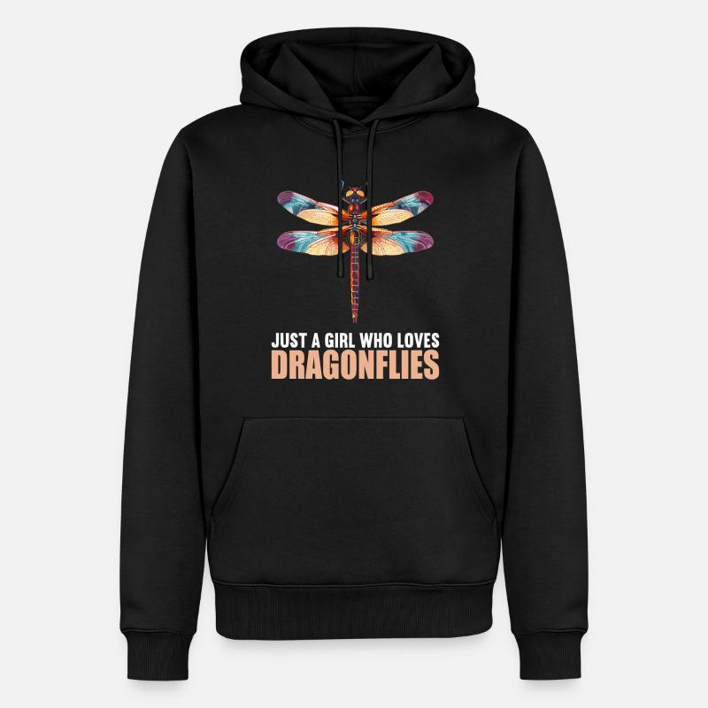 Libellen Libelle - Männer Premium Bio Hoodie - Schwarz
