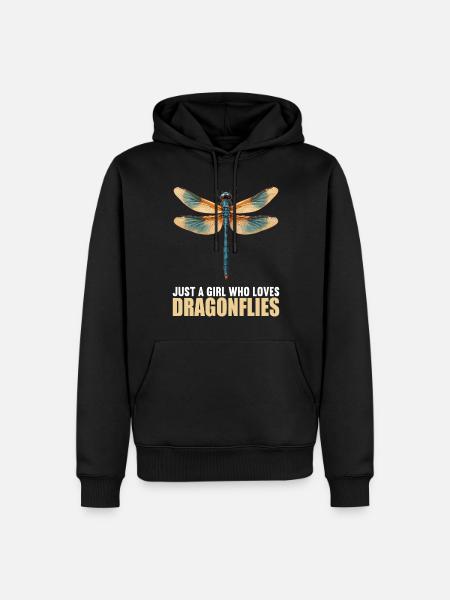 Libellen Libelle - Männer Premium Bio Hoodie - Schwarz