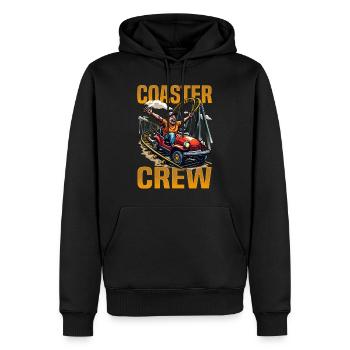 Vintage Rollercoaster Crew I Family Roller Coaster - Men’s Premium Organic Hoodie - black - Front - Nico (187cm)