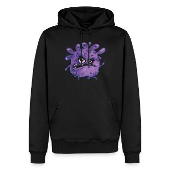 Hand sanitizer Hand washing - Men’s Premium Organic Hoodie - black - Front - Nico (187cm)