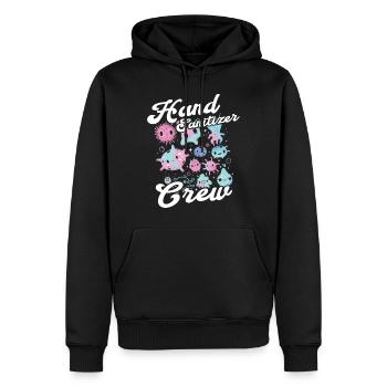 Hand sanitizer Hand washing - Men’s Premium Organic Hoodie - black - Front - Nico (187cm)