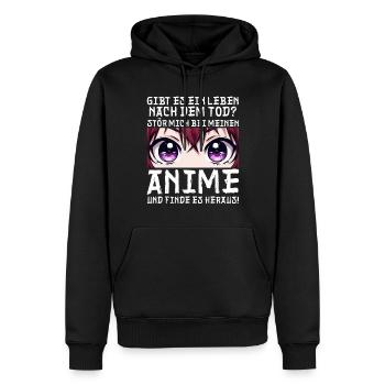 Anime Manga Otaku Japan Waifu Anime Girl Cosplay - Men’s Premium Organic Hoodie - black - Front - Nico (187cm)