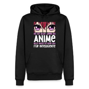 Anime Manga Otaku Japan Waifu Anime Girl Cosplay - Men’s Premium Organic Hoodie - black - Front - Nico (187cm)