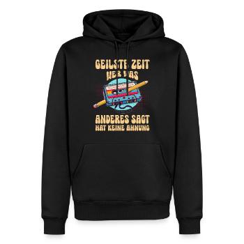 Kassetten Player Mixtape Musik 80er Vintage - Männer Premium Bio Hoodie - Schwarz - Vorne - Nico (187cm)