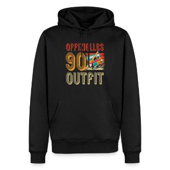 Kassetten Player Mixtape Musik 80er Vintage - Männer Premium Bio Hoodie - Schwarz - Vorne - Nico (187cm)