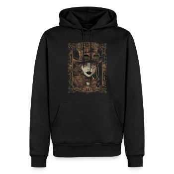 Schöne Frauen Steampunk Liebhaber - Männer Premium Bio Hoodie - Schwarz - Vorne - Nico (187cm)