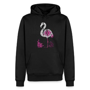 Mandala Flamingo Flamingo Wasservogel Flamingo - Männer Premium Bio Hoodie - Schwarz - Vorne - Nico (187cm)