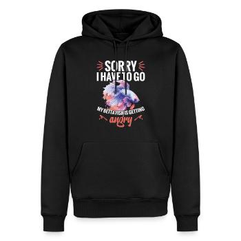 I'm sorry I have to go, my - Men’s Premium Organic Hoodie - black - Front - Nico (187cm)