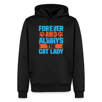 Cat Mom Gifts - Männer Premium Bio Hoodie - Schwarz - Vorne - Nico (187cm)