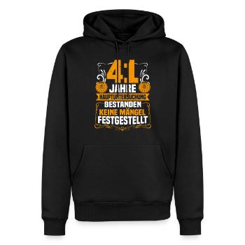 41 Jahre Hauptuntersuchung 41. Geburtstag - Männer Premium Bio Hoodie - Schwarz - Vorne - Nico (187cm)