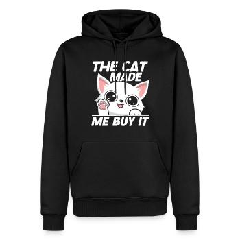 Cat Mom Gifts - Männer Premium Bio Hoodie - Schwarz - Vorne - Nico (187cm)