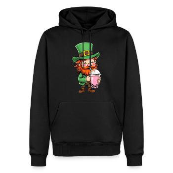 Kobold Bubble Tea - Männer Premium Bio Hoodie - Schwarz - Vorne - Nico (187cm)