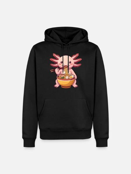 Axolotl Ramen - Men’s Premium Organic Hoodie - black