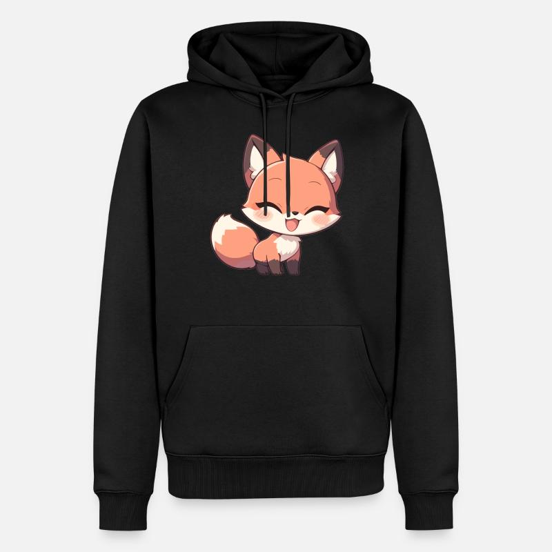 Renards Renard - Sweat à capuche Premium bio Homme - noir