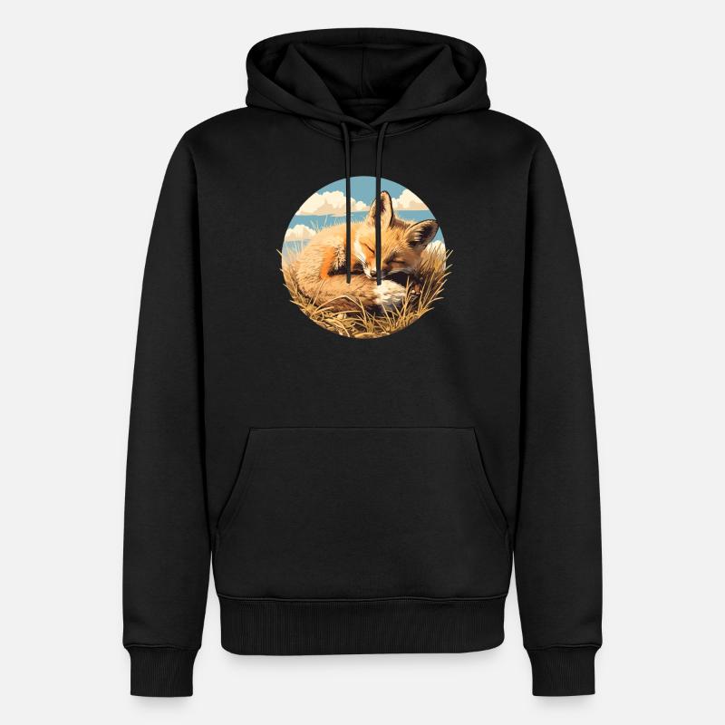 Foxes Fox - Men’s Premium Organic Hoodie - black