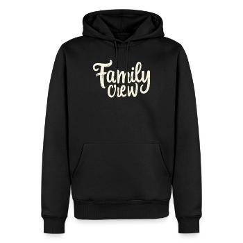 Family Crew Familie Großfamilie Familien - Männer Premium Bio Hoodie - Schwarz - Vorne - Nico (187cm)
