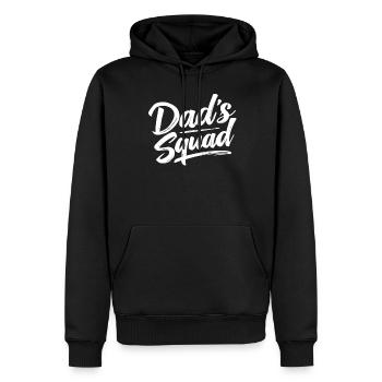 Dad's Squad Dad Dad Dad Birthday Dad - Men’s Premium Organic Hoodie - black - Front - Nico (187cm)