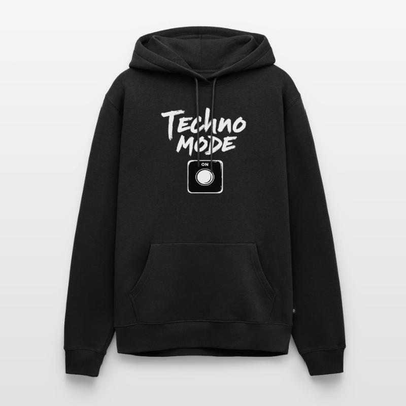 Techno Mode On Techno Techno Music Techno Men’s Premium Organic Hoodie