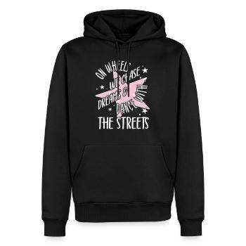 Roller Skating Skate On Wheels We Chase Gifts - Männer Premium Bio Hoodie - Schwarz - Vorne - Nico (187cm)