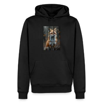 Renards Renard - Sweat à capuche Premium bio Homme - noir - Devant - Nico (187cm)