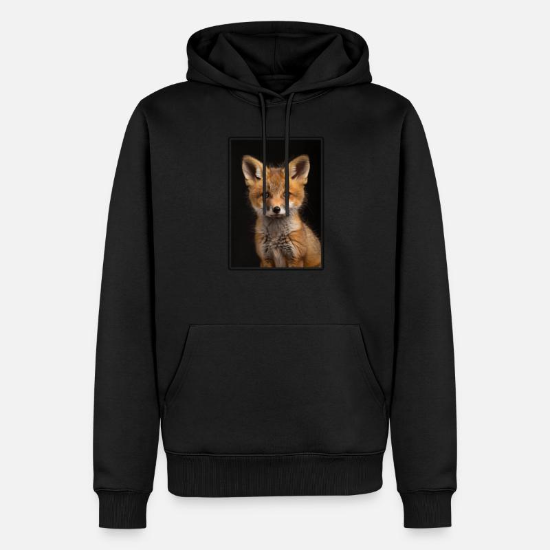 Renards Renard - Sweat à capuche Premium bio Homme - noir