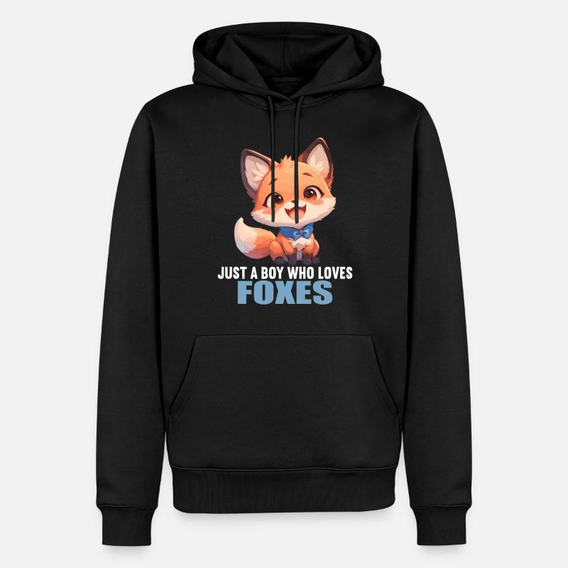 Foxes Fox - Men’s Premium Organic Hoodie - black