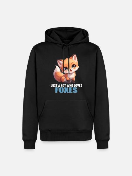 Foxes Fox - Men’s Premium Organic Hoodie - black
