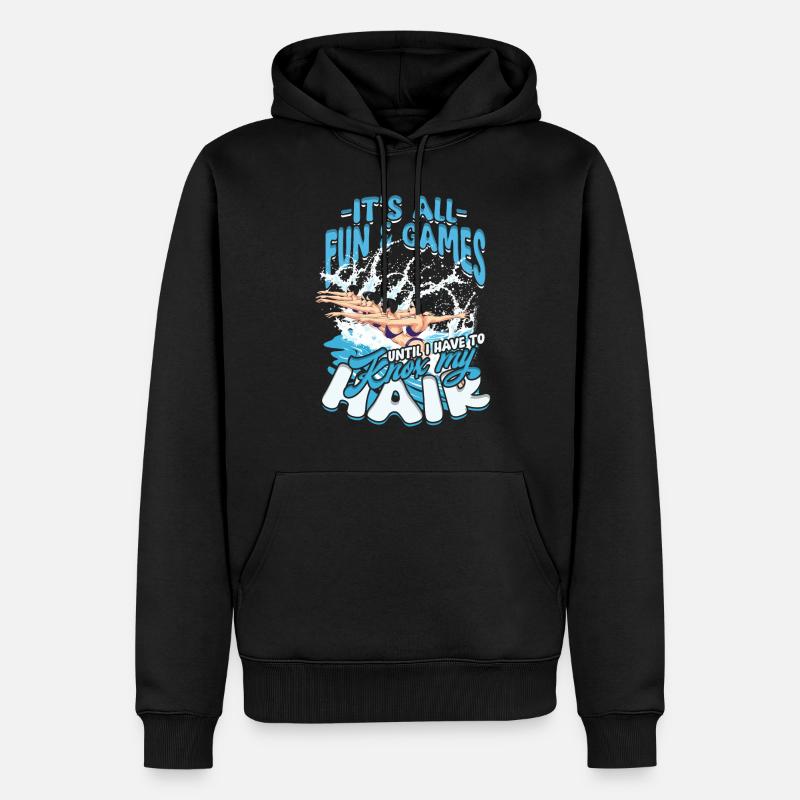 Synchronized Swimming Synchro Swimmers - Men’s Premium Organic Hoodie - black