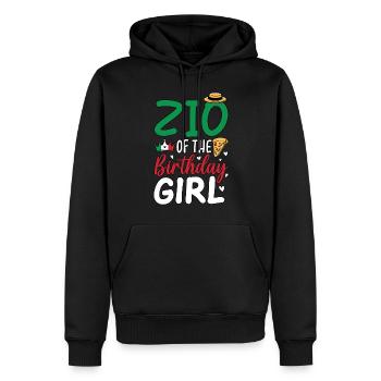 Zio Of The Birthday Girl - Männer Premium Bio Hoodie - Schwarz - Vorne - Nico (187cm)