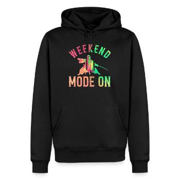 Kendo Weekend Mode On - Kendo Wrestling - Männer Premium Bio Hoodie - Schwarz - Vorne - Nico (187cm)