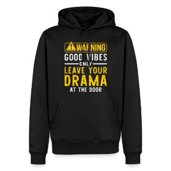 Sarkasmus Sarkastisch - Männer Premium Bio Hoodie - Schwarz - Vorne - Nico (187cm)
