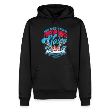 Synchronschwimmen Performance Voice - Männer Premium Bio Hoodie - Schwarz - Vorne - Nico (187cm)