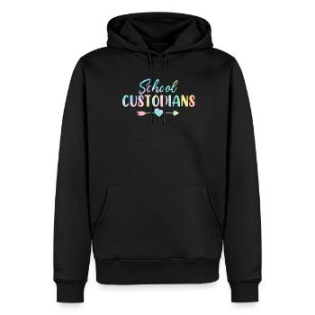 Schule Hausmeister Tie Dye Hausmeister Hausmeister - Männer Premium Bio Hoodie - Schwarz - Vorne - Nico (187cm)