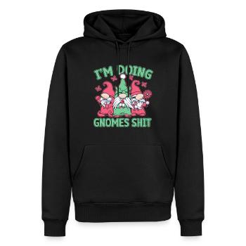 Garden Gnome Costume I´m Doing Gnomes Shit - Männer Premium Bio Hoodie - Schwarz - Vorne - Nico (187cm)