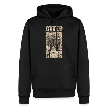 Otter Otter Gang - Männer Premium Bio Hoodie - Schwarz - Vorne - Nico (187cm)