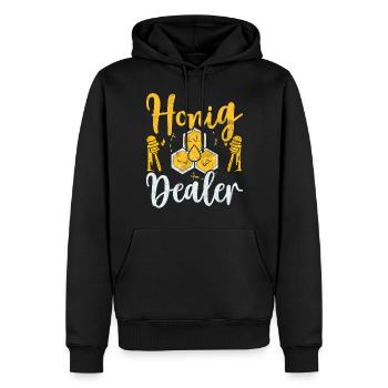 Beekeepers Bees Honey Nature Bee Whispers Beekeeping - Men’s Premium Organic Hoodie - black - Front - Nico (187cm)