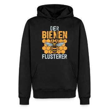 Apiculteurs Abeilles Miel Nature Abeille Murmures Apiculture - Sweat à capuche Premium bio Homme - noir - Devant - Nico (187cm)