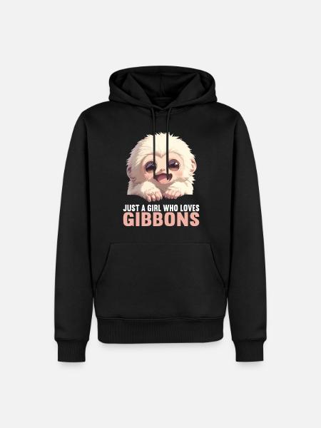 Gibbons Gibbon - Men’s Premium Organic Hoodie - black