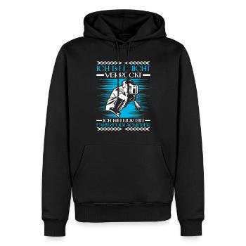 Vehicle painter is not crazy painter - Men’s Premium Organic Hoodie - black - Front - Nico (187cm)