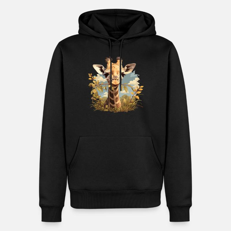 Girafes Girafe - Sweat à capuche Premium bio Homme - noir