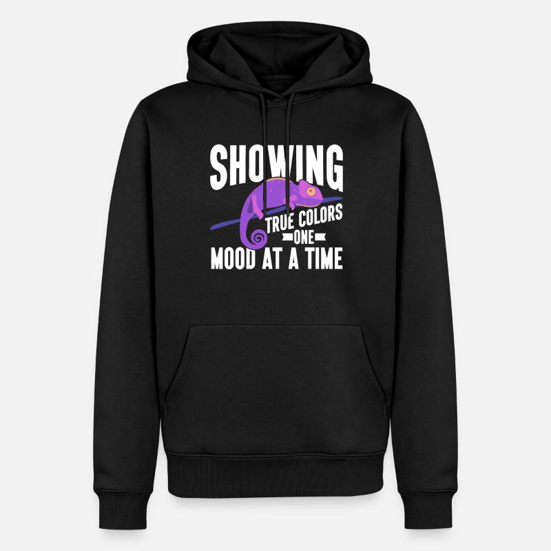 Cadeaux Caméléon - Sweat à capuche Premium bio Homme - noir