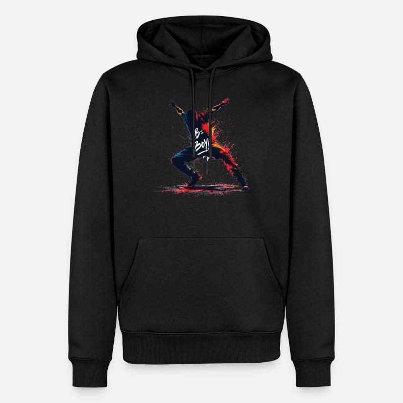 B-Boy Breakdance Hip Hop Tanz Tänzer Breakdance - Männer Premium Bio Hoodie - Schwarz
