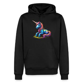 Süßes Einhorn Magische Geschenkidee Einhorn Fans - Männer Premium Bio Hoodie - Schwarz - Vorne - Nico (187cm)