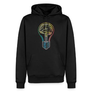 phonemisPhonemische Bewusstseinswissenschaft - Männer Premium Bio Hoodie - Schwarz - Vorne - Nico (187cm)