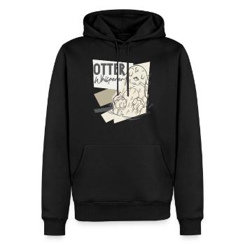 Otter Otter Whisperer - Männer Premium Bio Hoodie - Schwarz - Vorne - Nico (187cm)