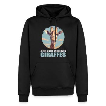Giraffen Giraffe - Männer Premium Bio Hoodie - Schwarz - Vorne - Nico (187cm)