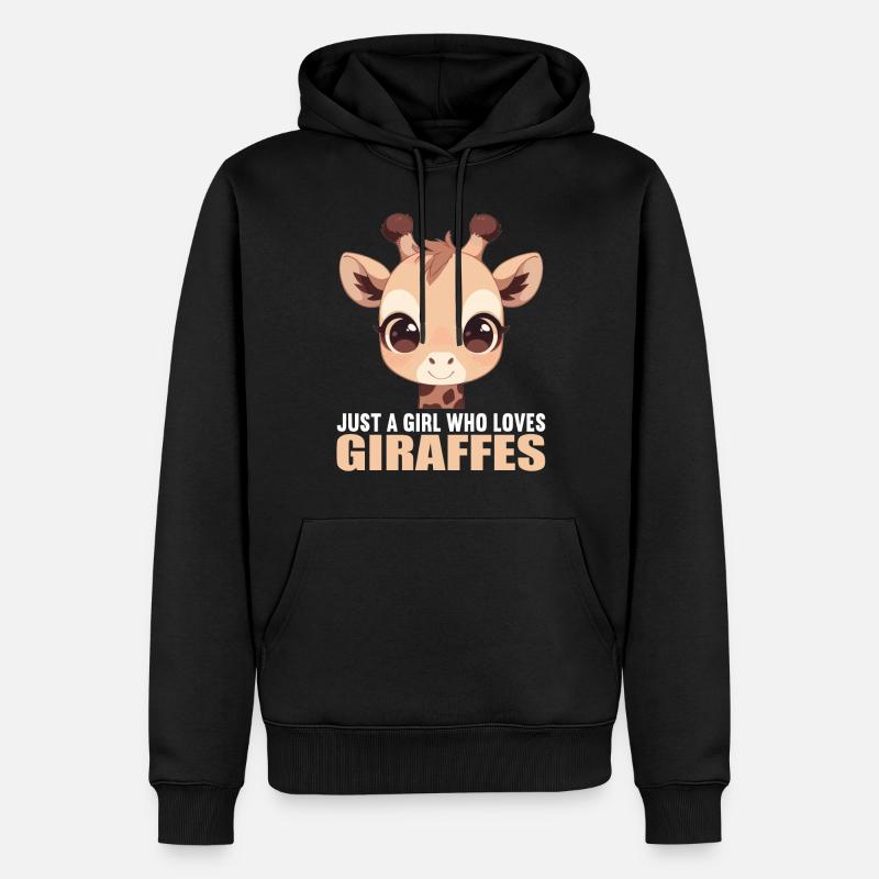 Girafes Girafe - Sweat à capuche Premium bio Homme - noir